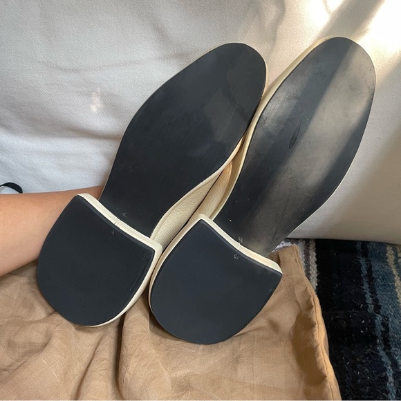 BNIB | Handmade in Nigeria | Soft Leather Graphic Heel Ivory Pumps - Picture 11 of 14